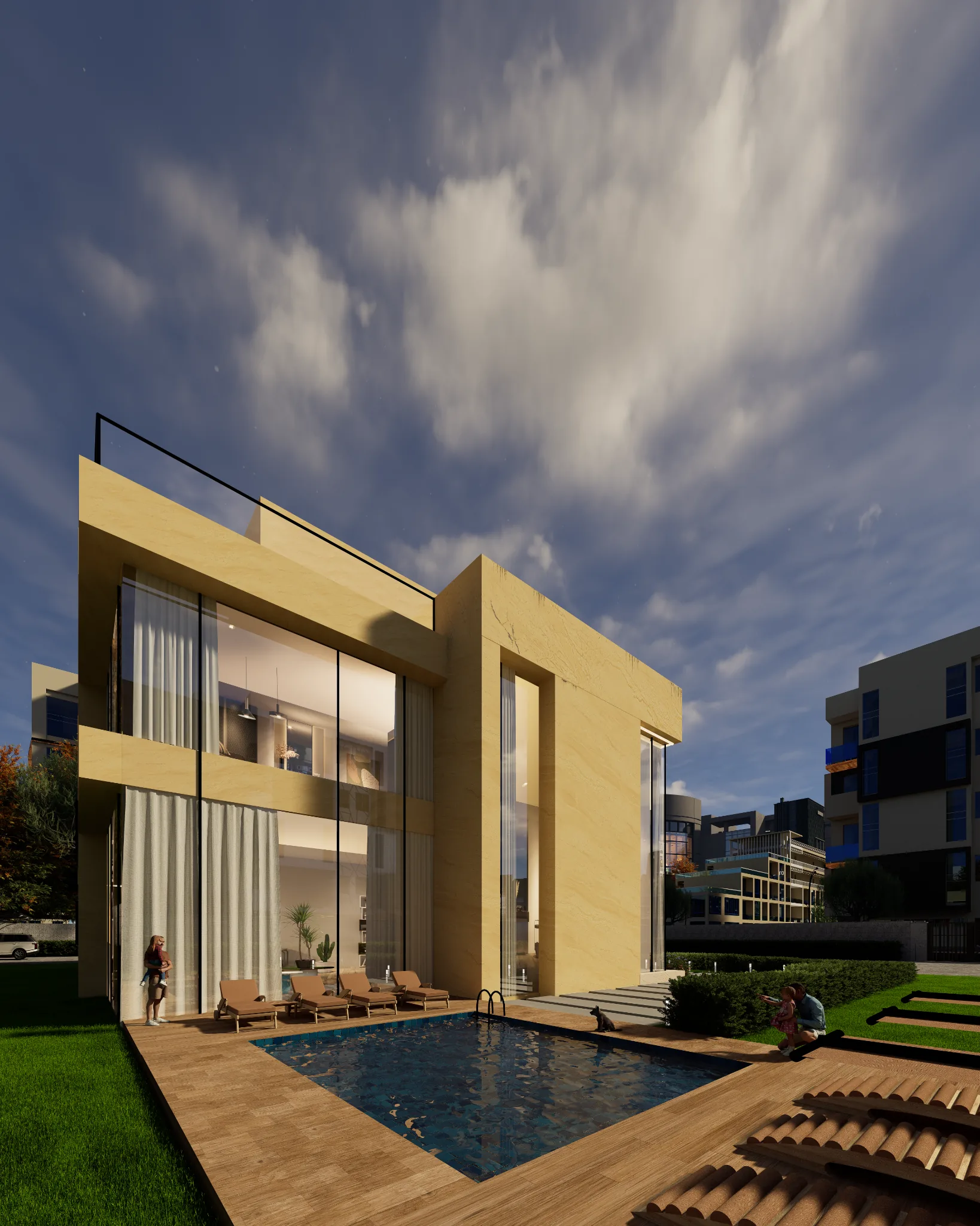 Nagakiba Day architectural visualization 02 by Graphkin