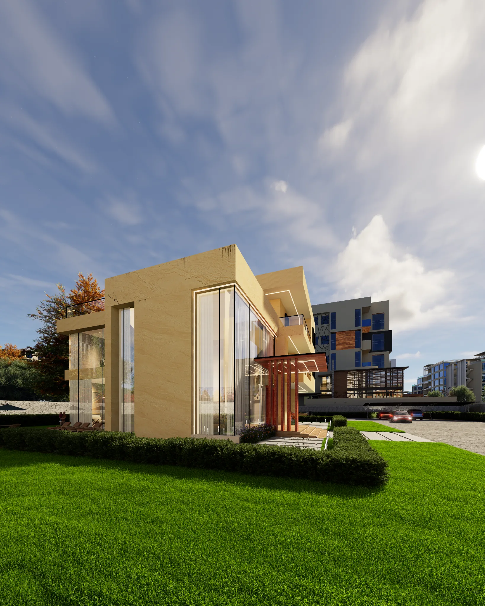 Nagakiba Day architectural visualization 03 by Graphkin