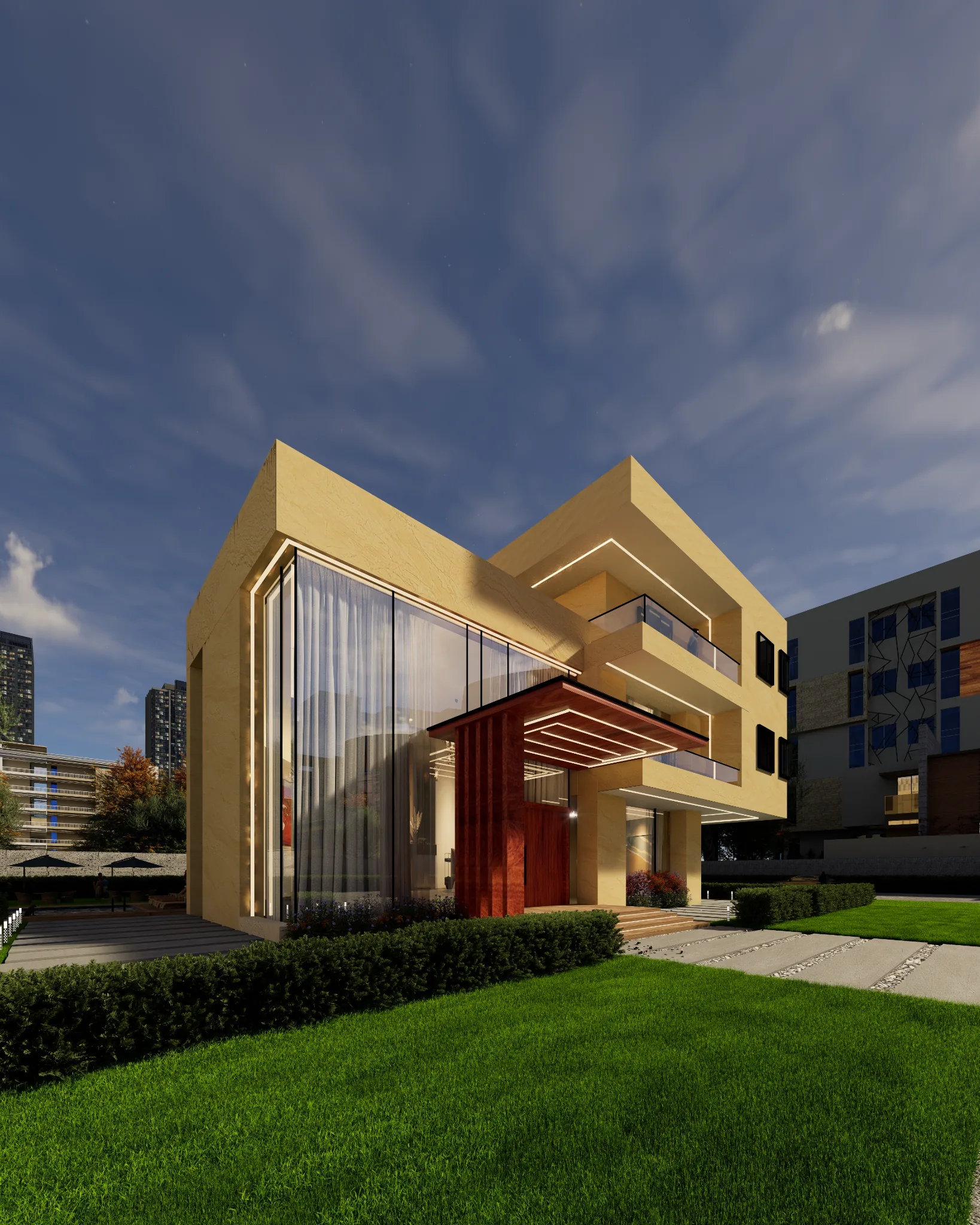 Nagakiba Day architectural visualization 04 by Graphkin