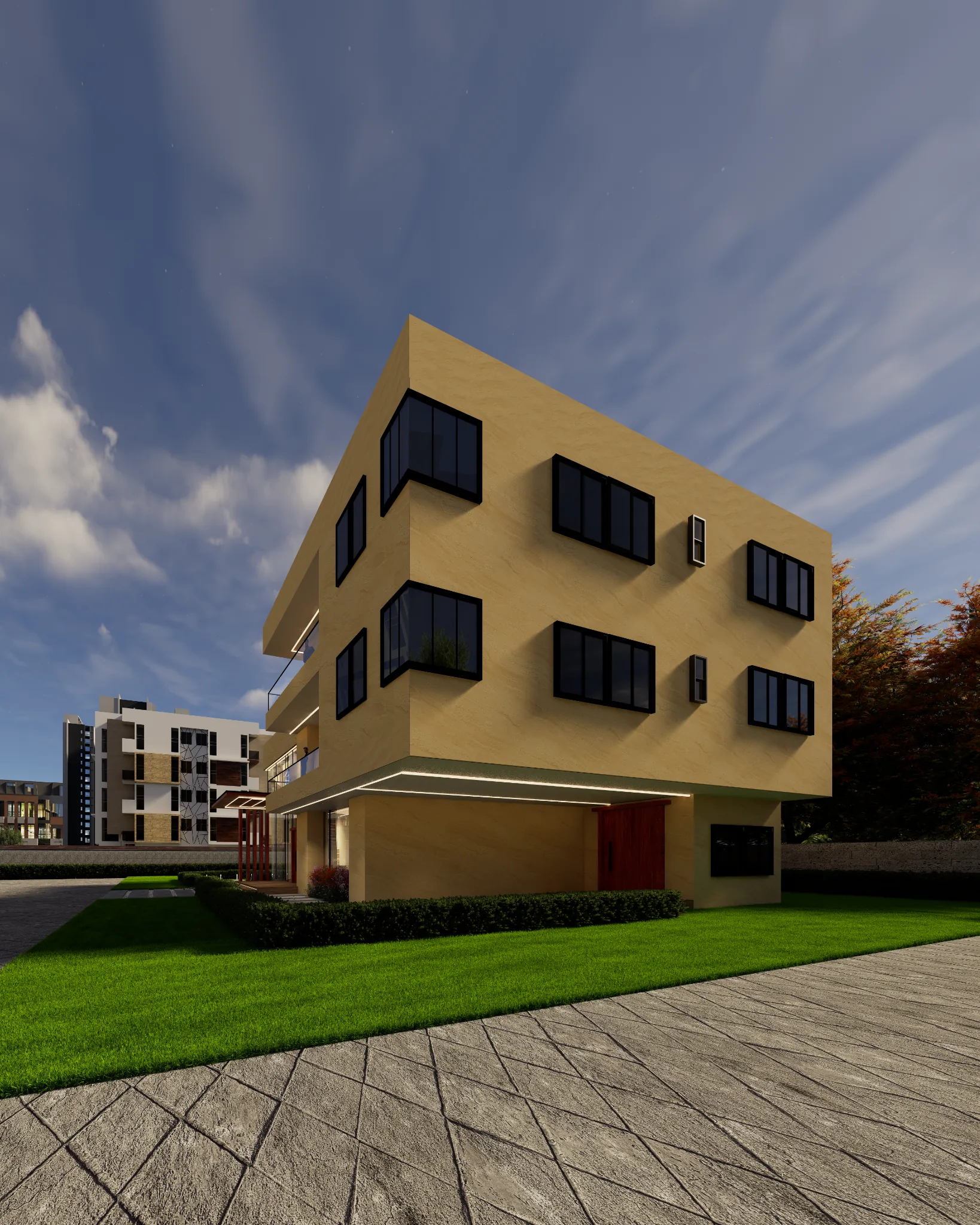 Nagakiba Day architectural visualization 07 by Graphkin